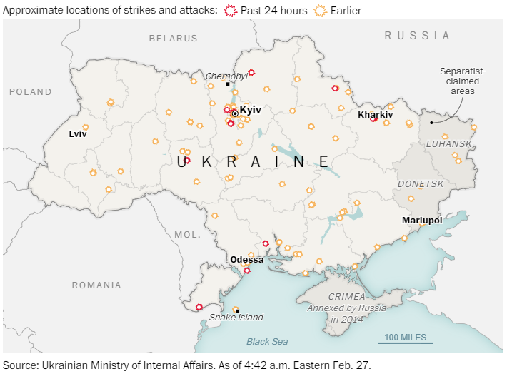 attacks in Ukraine