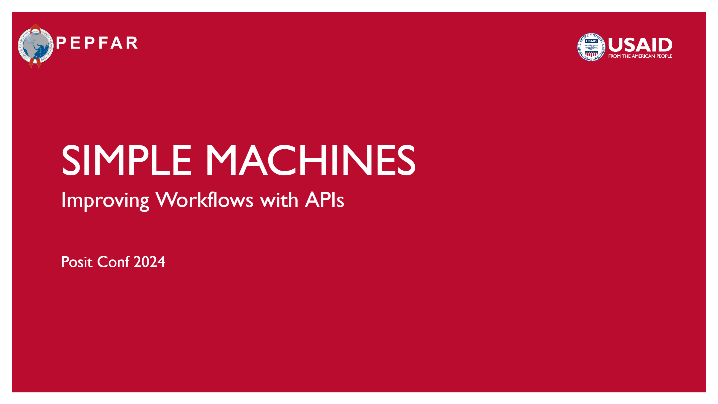 Simple Machines - Improving Workflows with APIs